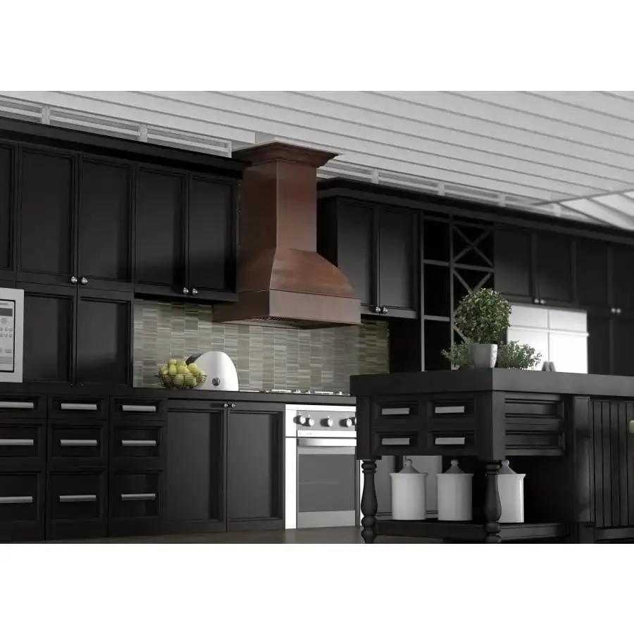 ZLINE 30" Wooden Wall Range Hood, Crown Molding 369WH-30 by Farmhouse Kitchen and Bath