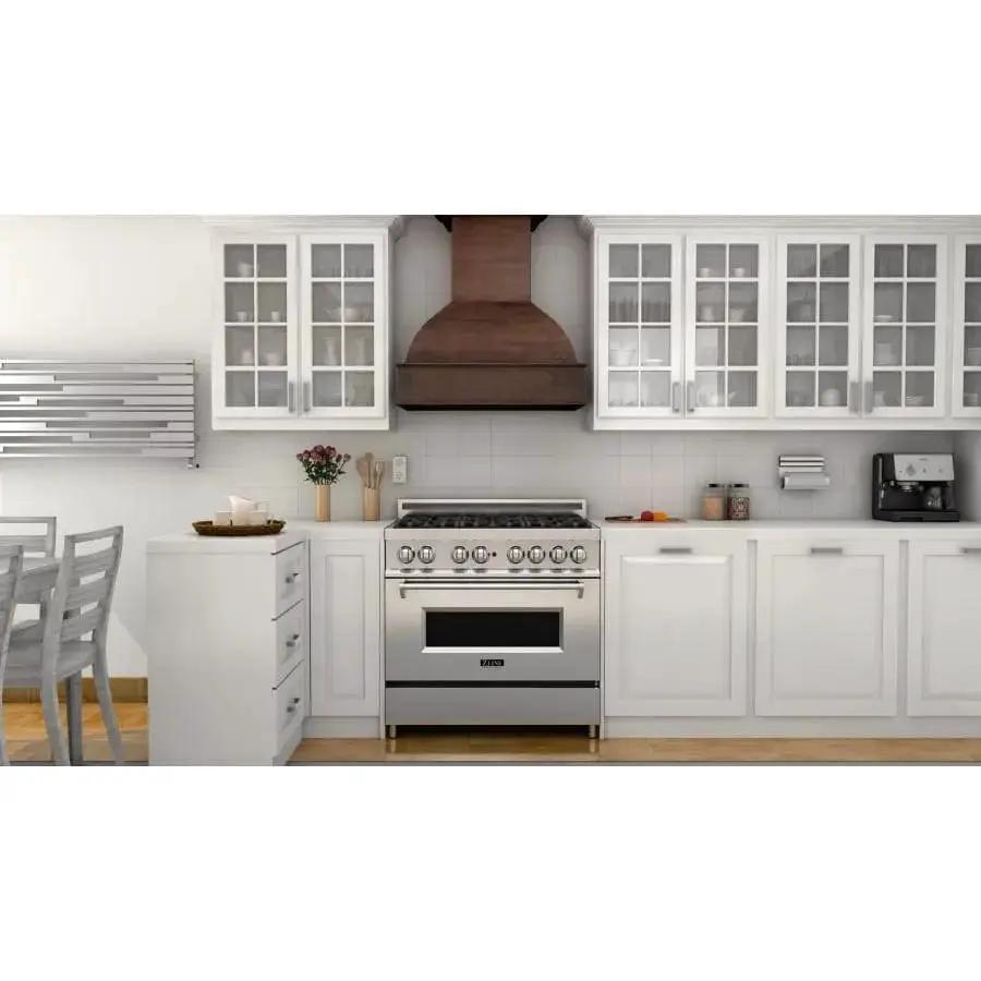ZLINE 30" Wooden Wall Range Hood, Crown Molding 369WH-30 by Farmhouse Kitchen and Bath