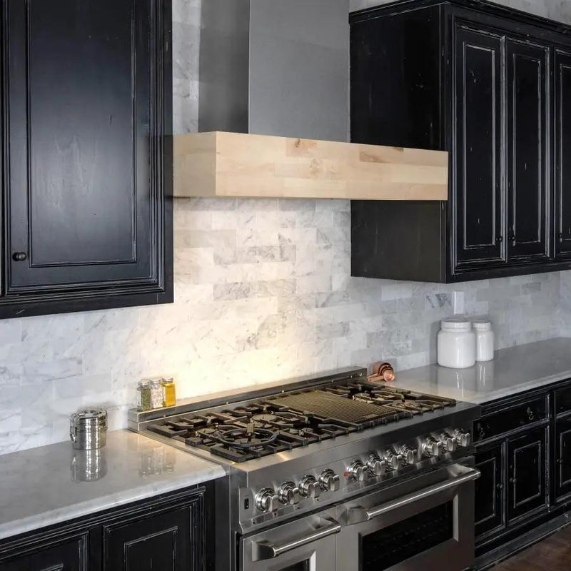 ZLINE 36" Remote Blower Wooden Wall Range Hood, 681M-RS-36-400 by Farmhouse Kitchen and Bath