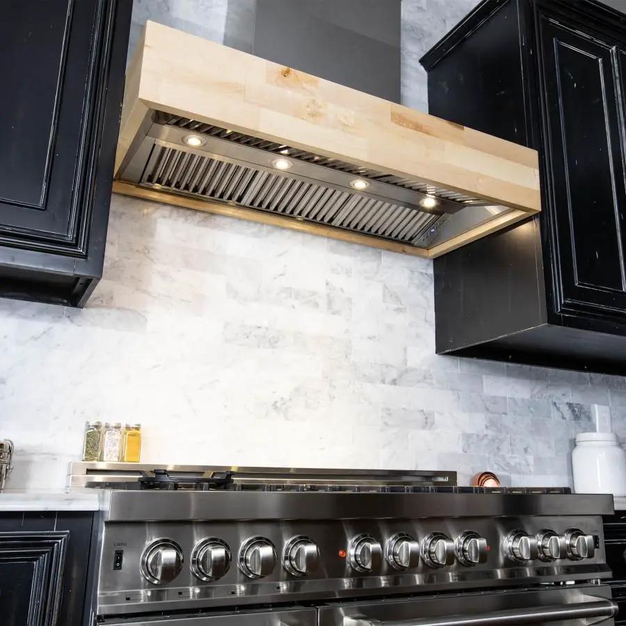 ZLINE 36" Remote Blower Wooden Wall Range Hood, 681M-RS-36-400 by Farmhouse Kitchen and Bath
