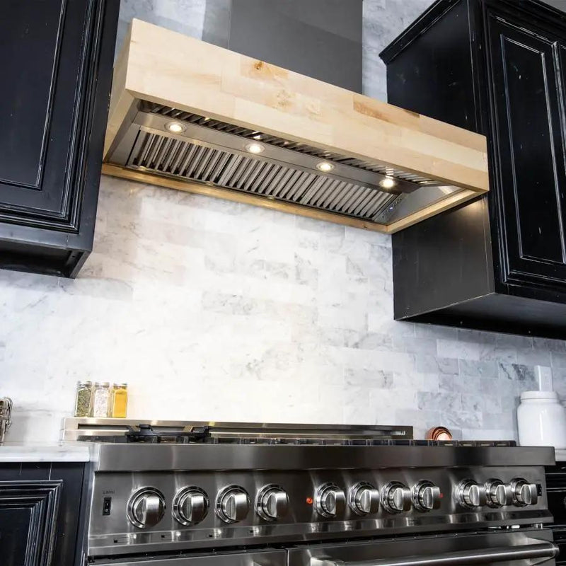 ZLINE 36" Remote Blower Wooden Wall Range Hood, 681M-RD-36 by Farmhouse Kitchen and Bath