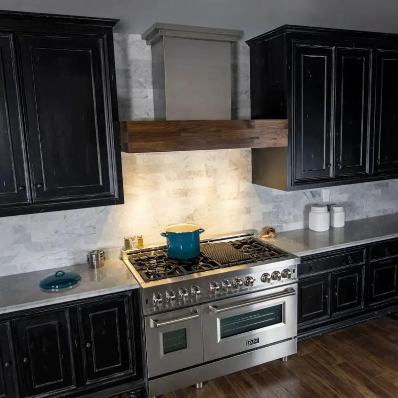 ZLINE 48" Remote Blower Wooden Wall Range Hood, 681W-RD-48 by Farmhouse Kitchen and Bath