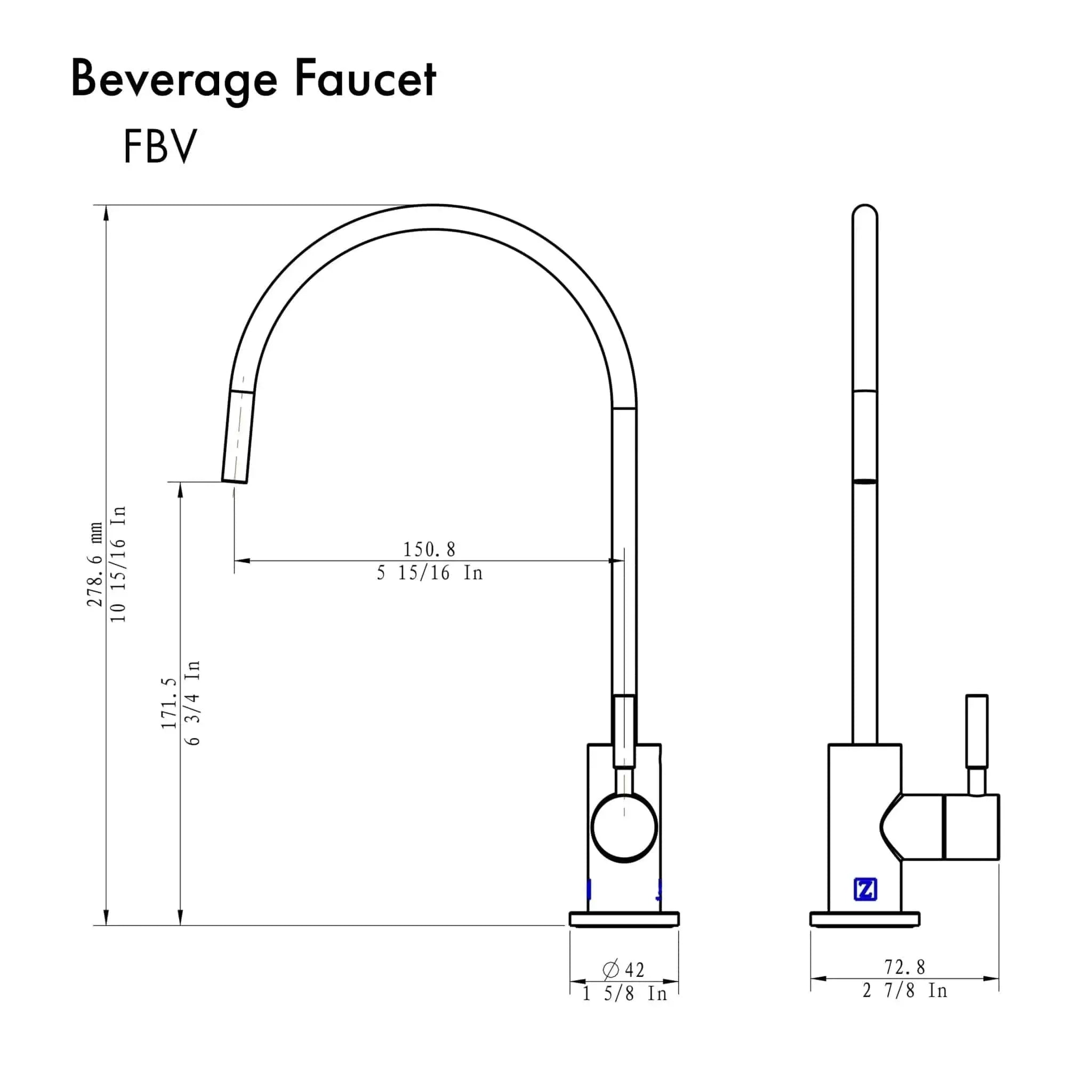 ZLINE Drink Faucet FBV-PG by Farmhouse Kitchen and Bath