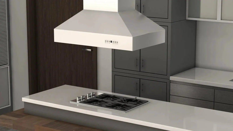 ZLINE Dual Remote Blower Island Mount Range Hood in Stainless Steel 697i-RD-36 by Farmhouse Kitchen and Bath