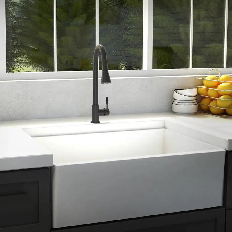 ZLINE Edison Kitchen Faucet, EDS-KF-MB by Farmhouse Kitchen and Bath