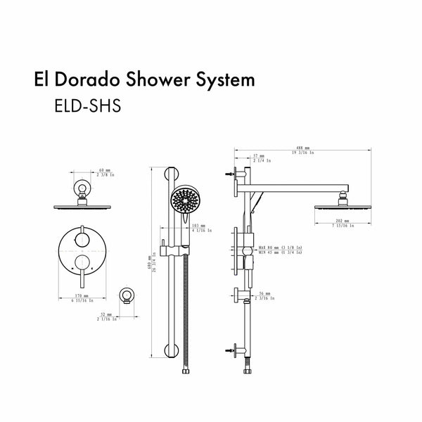 ZLINE El Dorado Shower System ELD-SHS-MB, photo 2 of 2