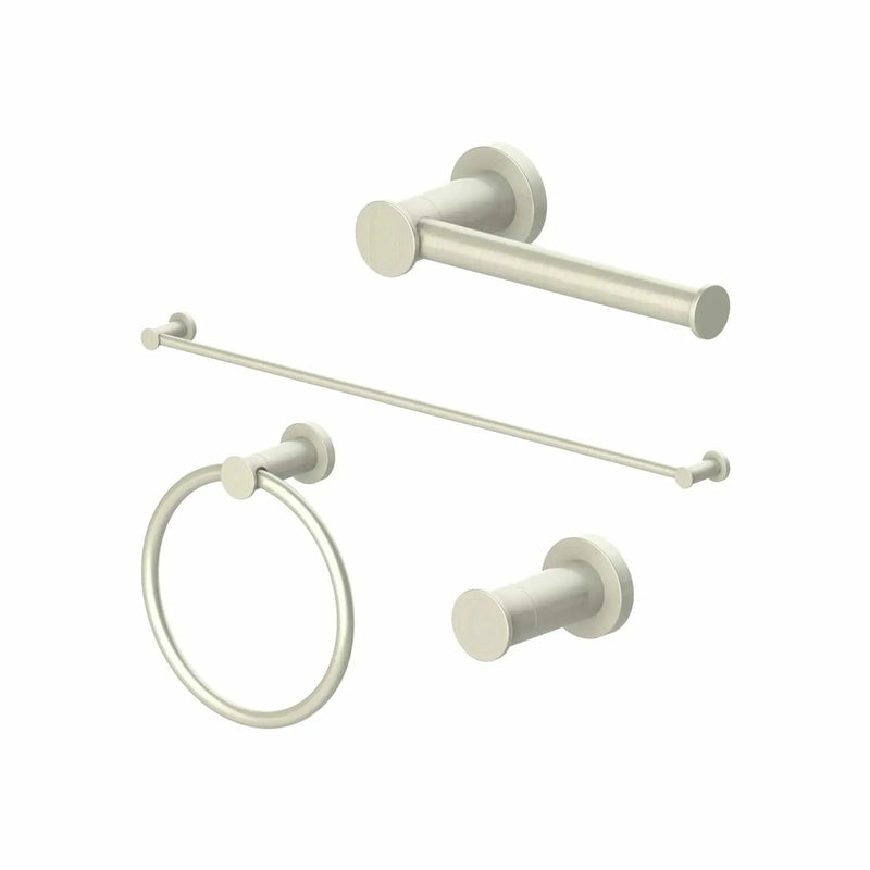 ZLINE Emerald Bay Bathroom Accessories Package with Towel Rail, Hook, Ring and Toilet Paper Holder, 4BP-EMBYACC-BN by Farmhouse Kitchen and Bath