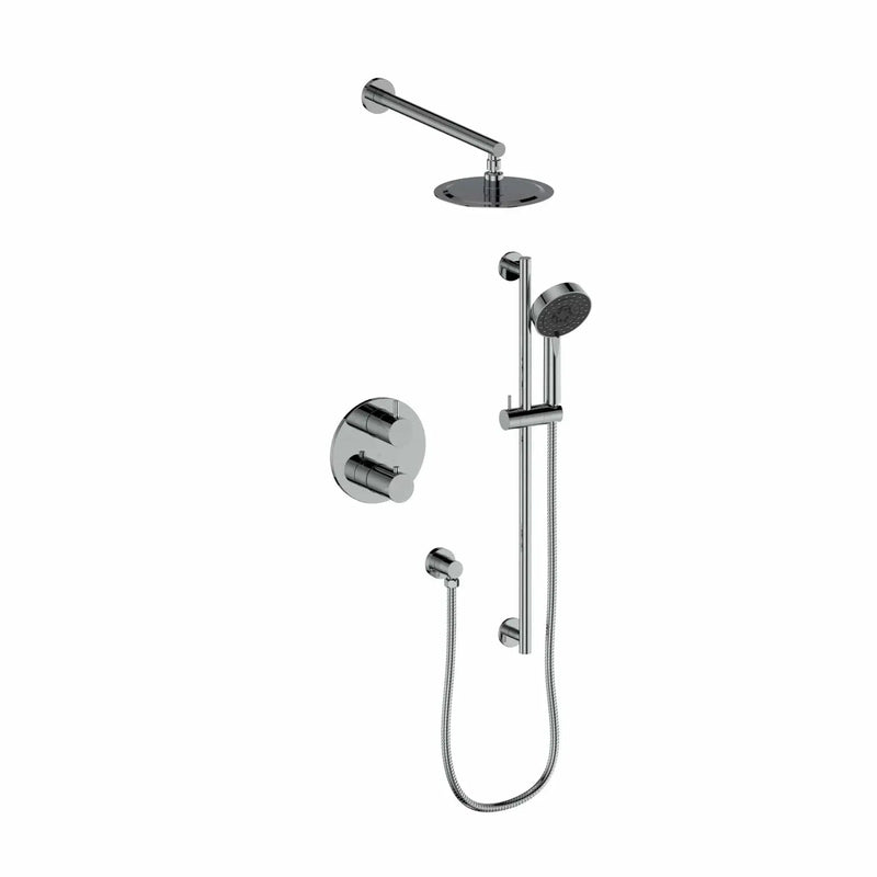 ZLINE Emerald Bay Thermostatic Shower System EMBY-SHS-T2-CH by Farmhouse Kitchen and Bath