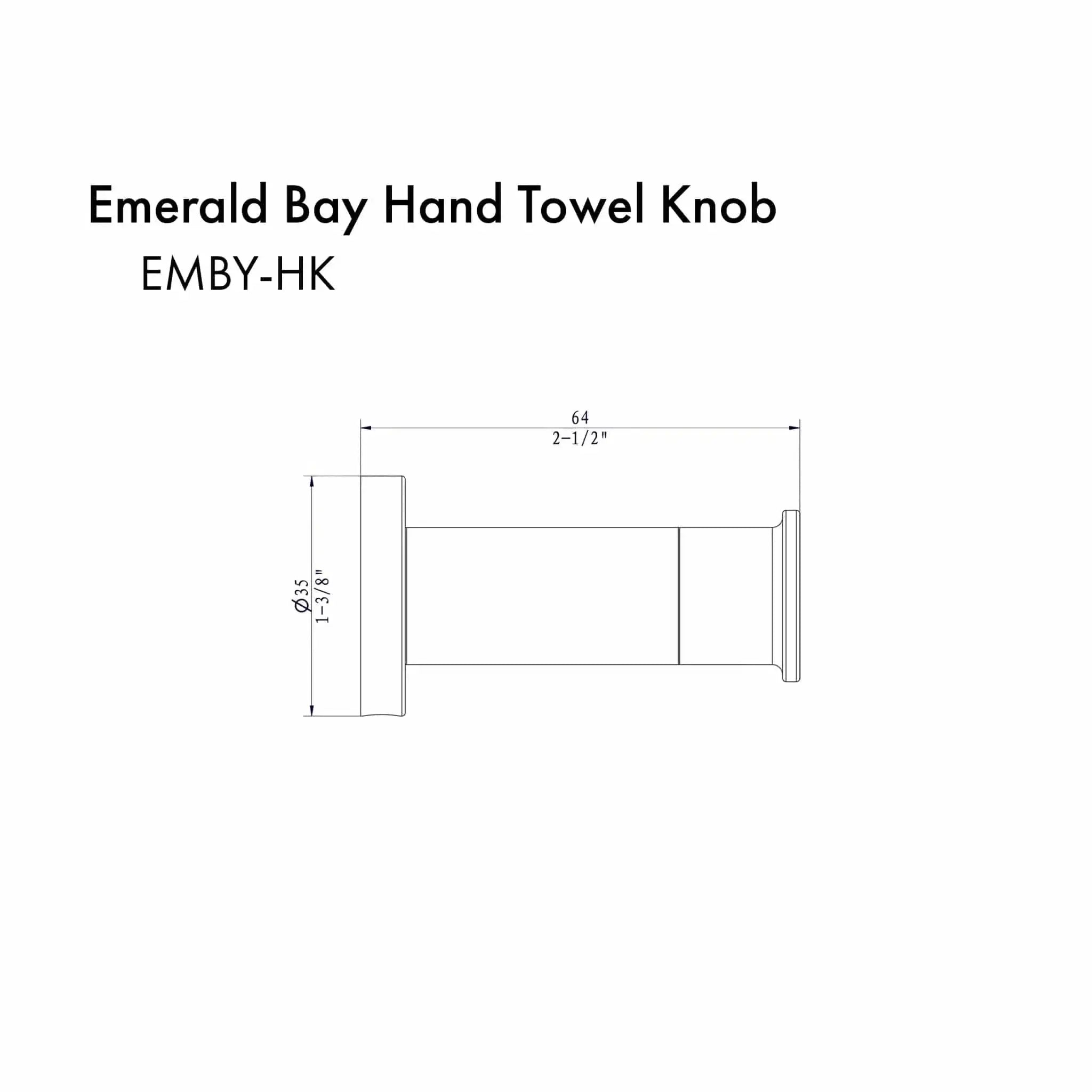 ZLINE Emerald Bay Towel Hook EMBY-HK-PG by Farmhouse Kitchen and Bath