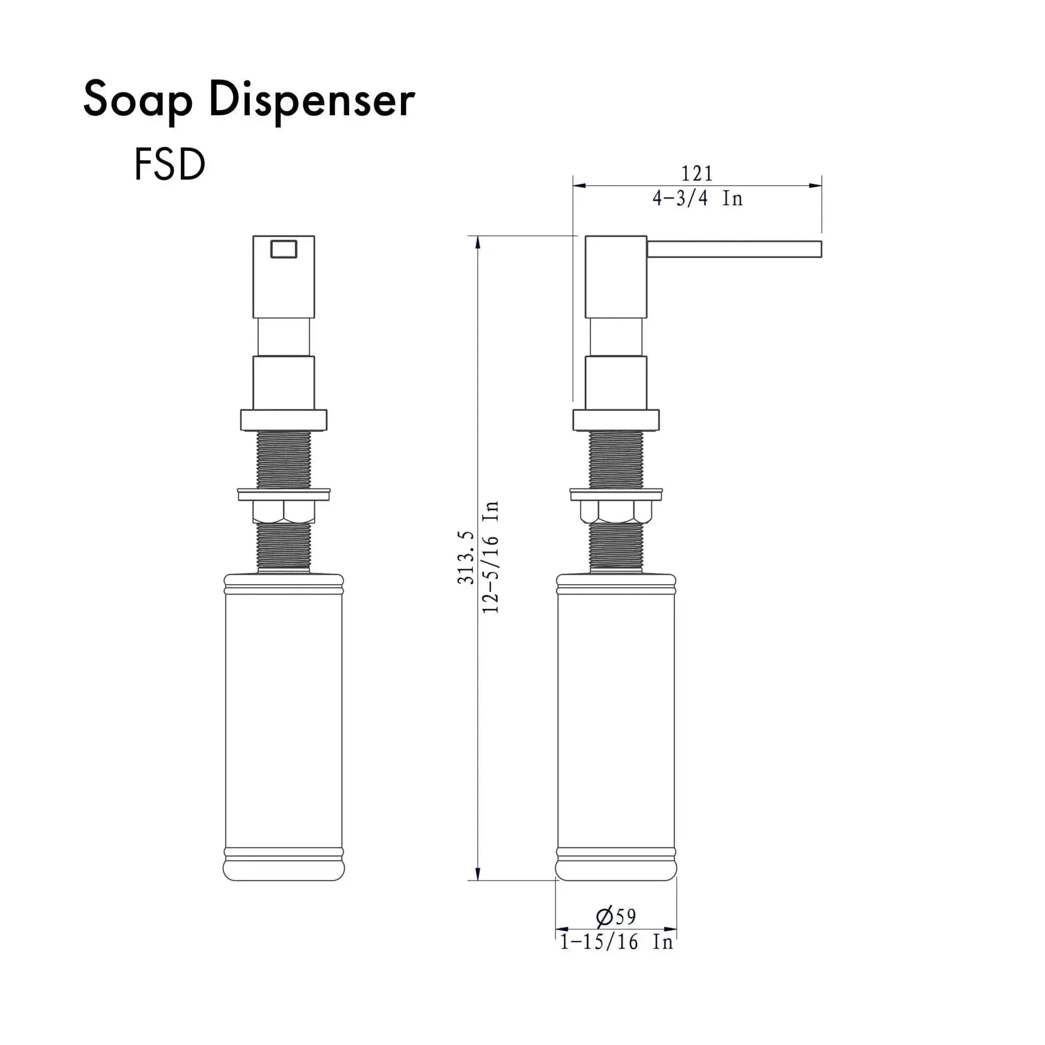 ZLINE Faucet Soap Dispenser FSD-CB by Farmhouse Kitchen and Bath