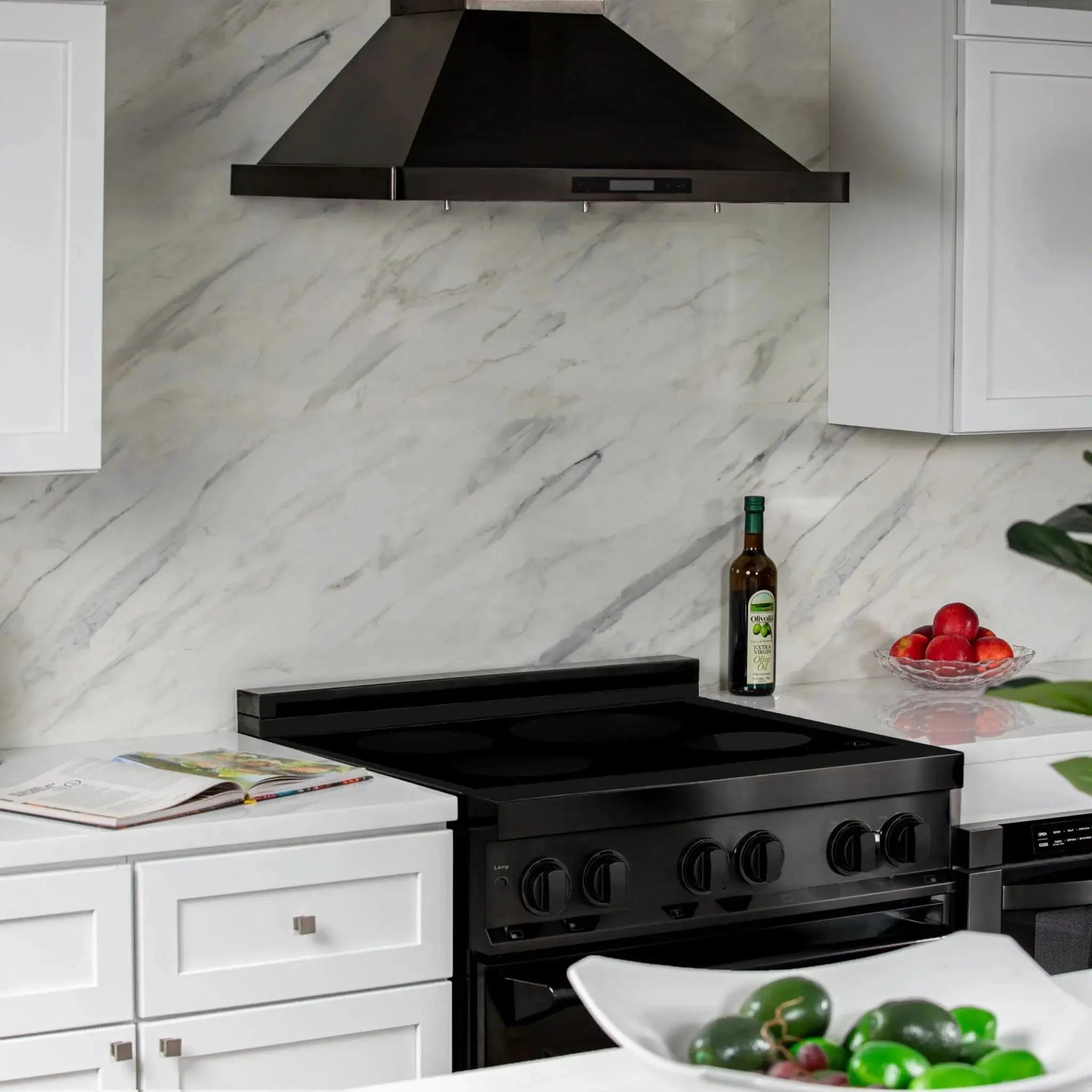 ZLINE Induction Range with a 4 Element Stove and Electric Oven in Black Stainless Steel RAIND-BS-30 by Farmhouse Kitchen and Bath