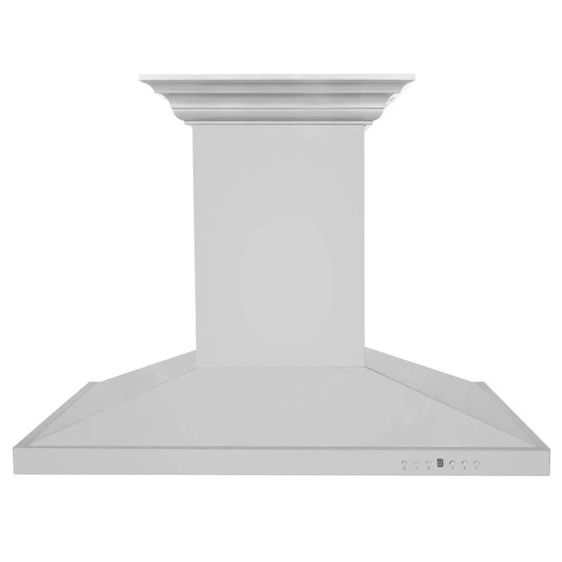 Zline Island Mount Range Hood in Stainless Steel with Built-in ZLINE CrownSound™ Bluetooth Speakers GL2iCRN-BT-36 by Farmhouse Kitchen and Bath