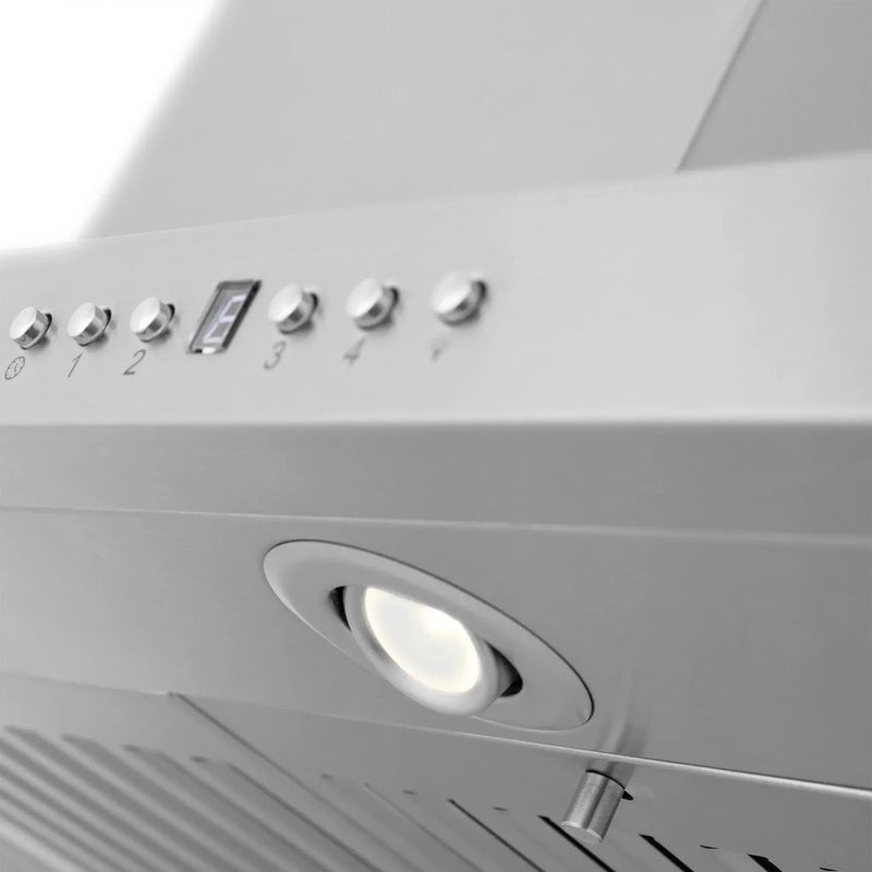 Zline Island Mount Range Hood in Stainless Steel with Built-in ZLINE CrownSound™ Bluetooth Speakers GL2iCRN-BT-36 by Farmhouse Kitchen and Bath