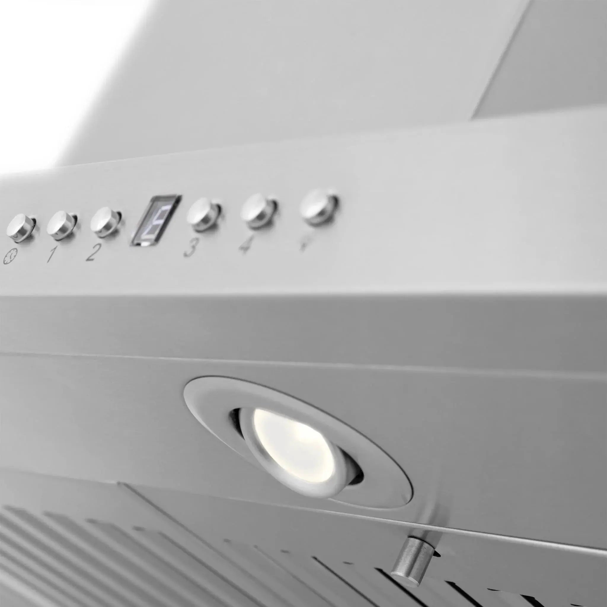 Zline Island Mount Range Hood in Stainless Steel with Built-in ZLINE CrownSound™ Bluetooth Speakers GL2iCRN-BT-42 by Farmhouse Kitchen and Bath