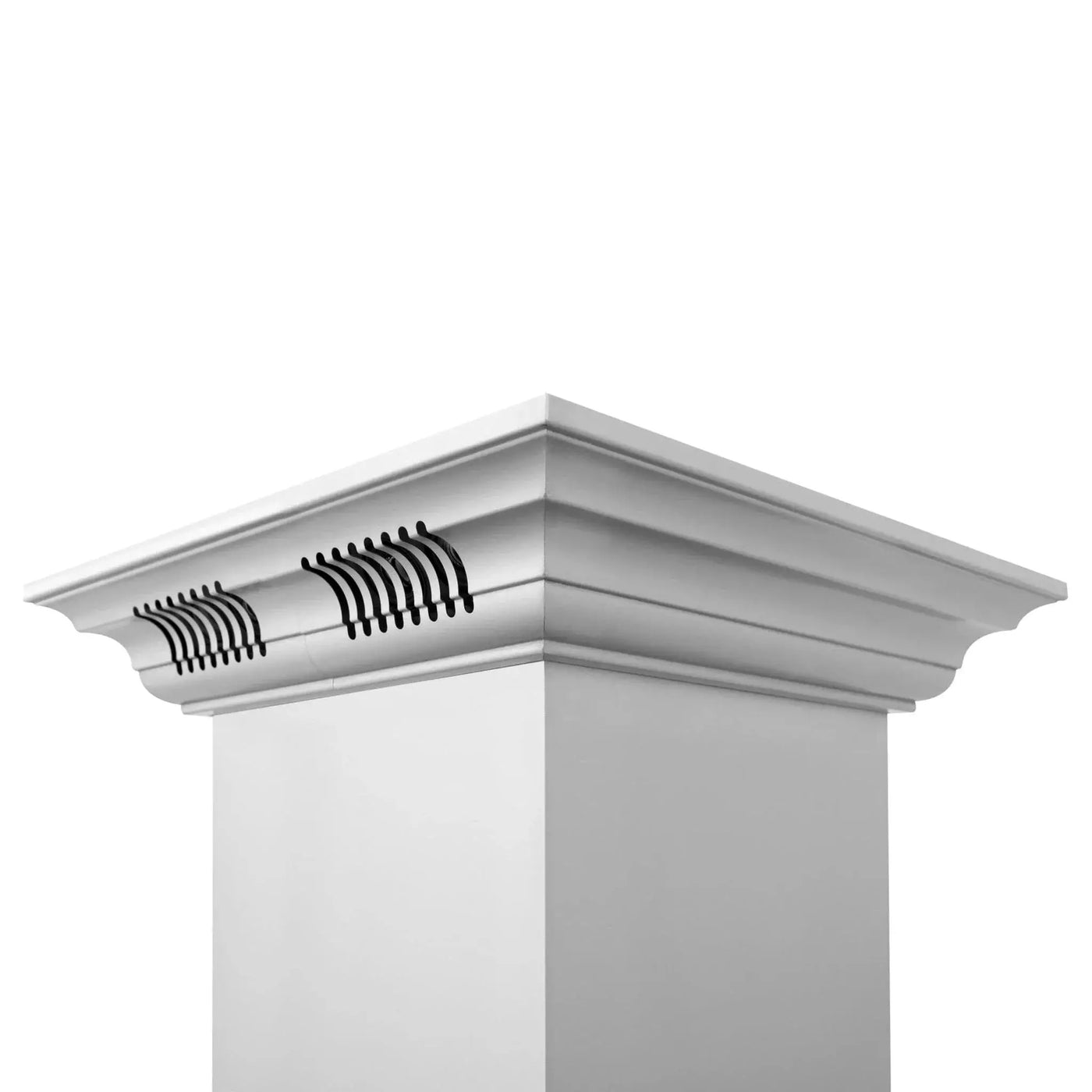 Zline Island Mount Range Hood in Stainless Steel with Built-in ZLINE CrownSound™ Bluetooth Speakers KE2iCRN-BT by Farmhouse Kitchen and Bath
