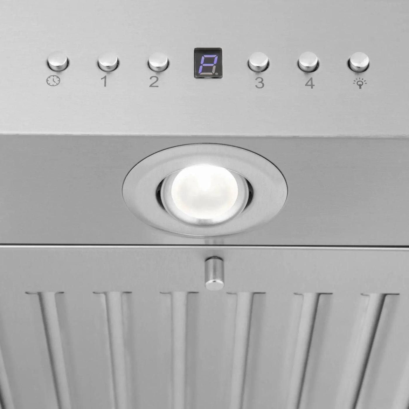 Zline Island Mount Range Hood in Stainless Steel with Built-in ZLINE CrownSound™ Bluetooth Speakers KE2iCRN-BT by Farmhouse Kitchen and Bath