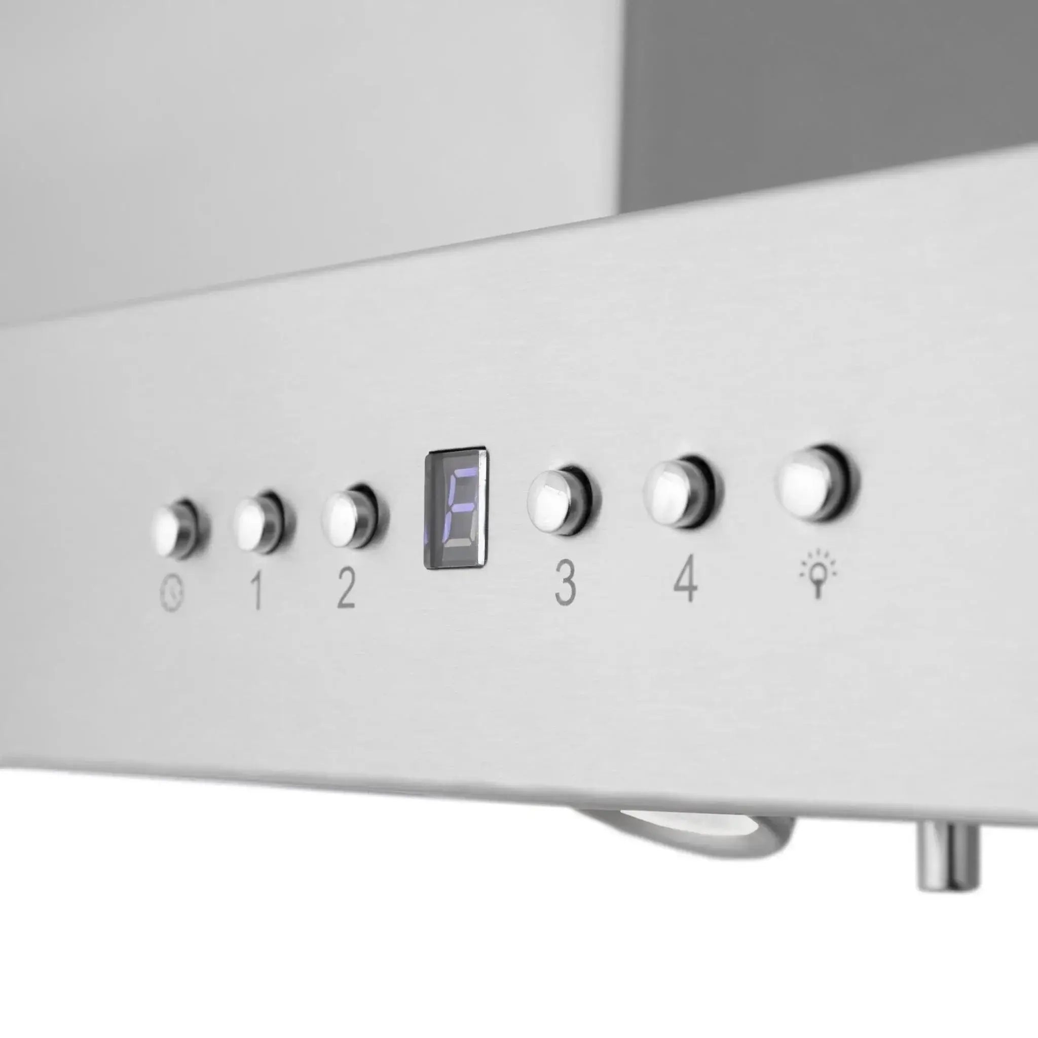 Zline Island Mount Range Hood in Stainless Steel with Built-in ZLINE CrownSound™ Bluetooth Speakers KE2iCRN-BT-48 by Farmhouse Kitchen and Bath