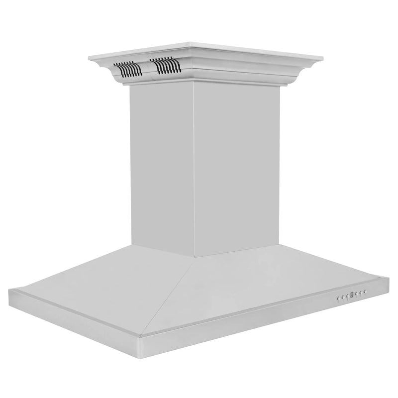 Zline Island Range Hood, Stainless, Bluetooth Speakers GL2iCRN-BT-30 by Farmhouse Kitchen and Bath
