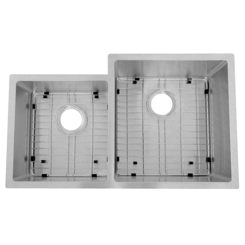 ZLINE Jackson 32" Undermount Double Bowl Sink In DuraSnow Stainless Steel, SRDL-32S by Farmhouse Kitchen and Bath