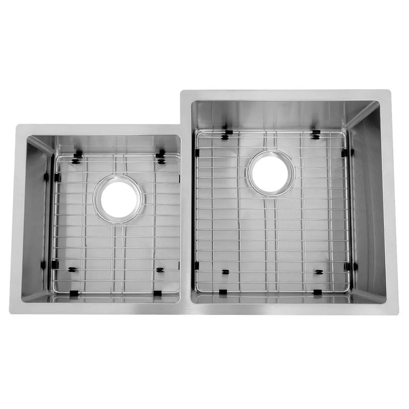 ZLINE Jackson 32" Undermount Double Bowl Sink In Stainless Steel, SRDL-32 by Farmhouse Kitchen and Bath