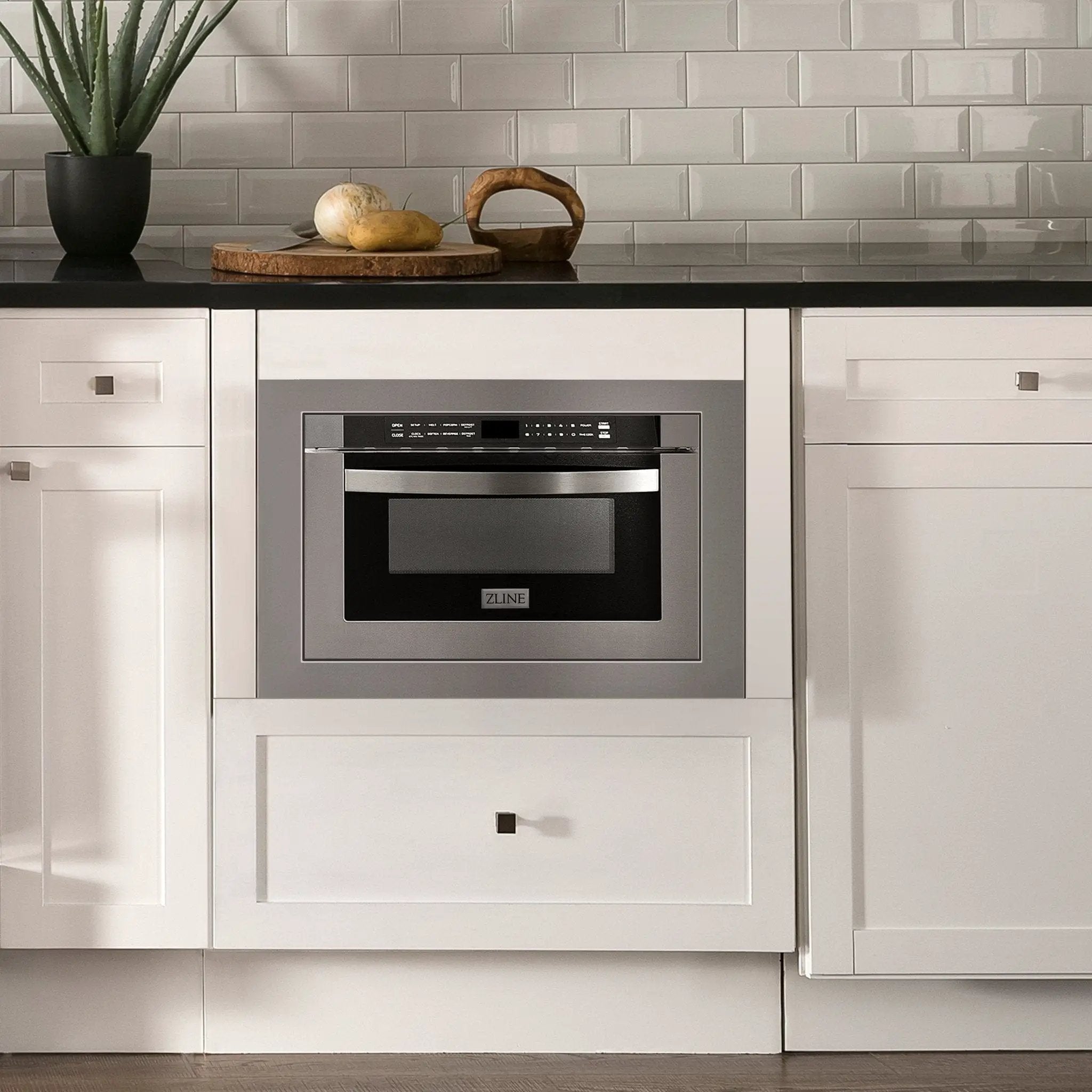 ZLINE Microwave Drawer with Trim Kit, MWD-TK-30 by Farmhouse Kitchen and Bath