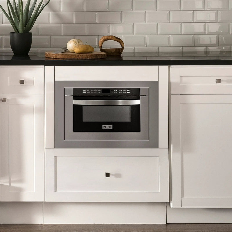 ZLINE Microwave Drawer with Trim Kit, MWD-TK-30 by Farmhouse Kitchen and Bath