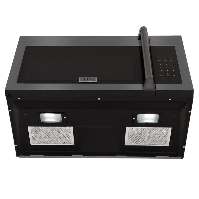 ZLINE Over Range Microwave, Black Stainless MWO-OTR-H-30-BS by Farmhouse Kitchen and Bath