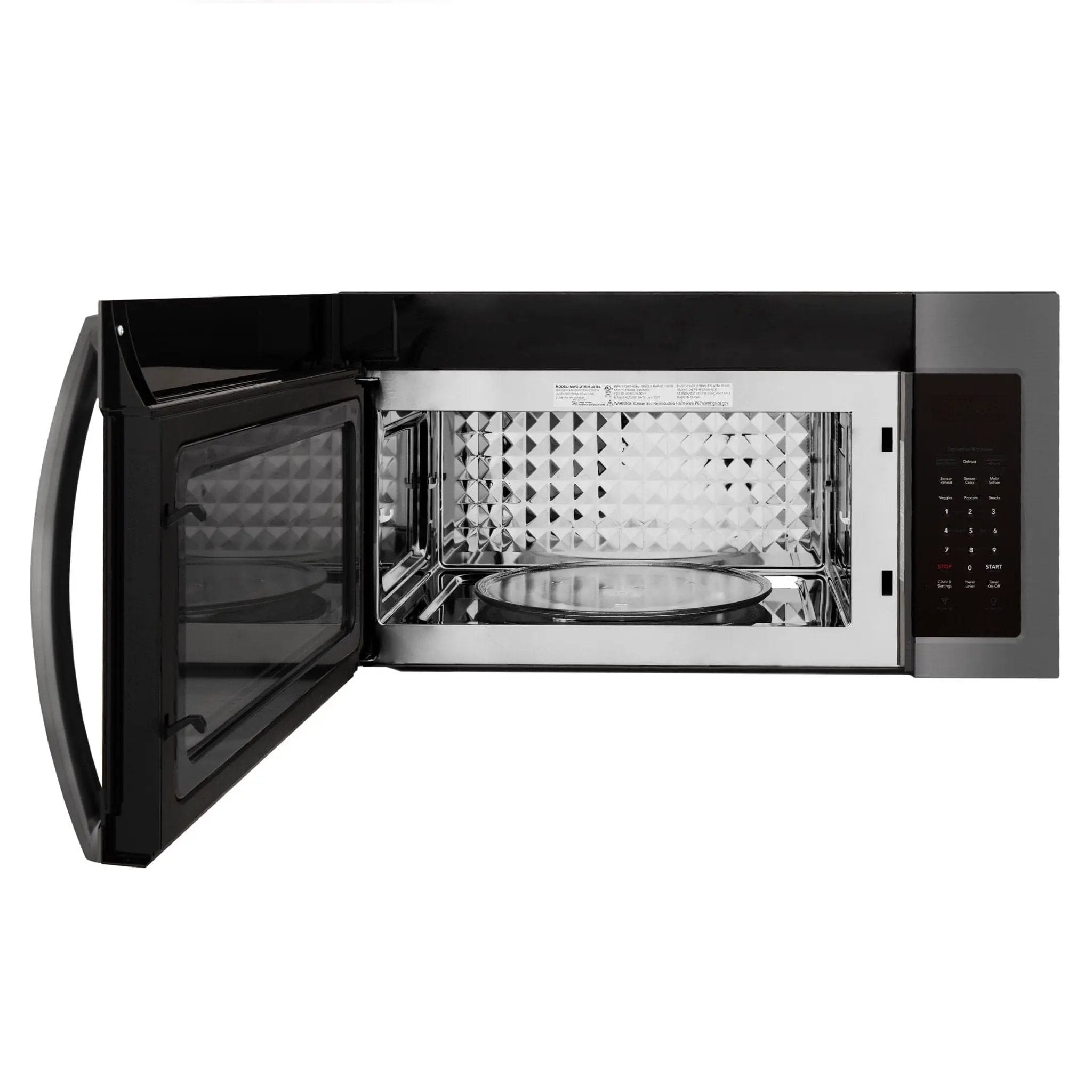 ZLINE Over The Range Microwave Oven, Black Stainless, MWO-OTR-30-BS by Farmhouse Kitchen and Bath