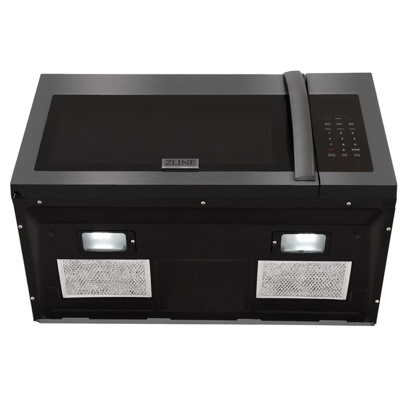 ZLINE Over The Range Microwave Oven, Black Stainless, MWO-OTR-30-BS by Farmhouse Kitchen and Bath
