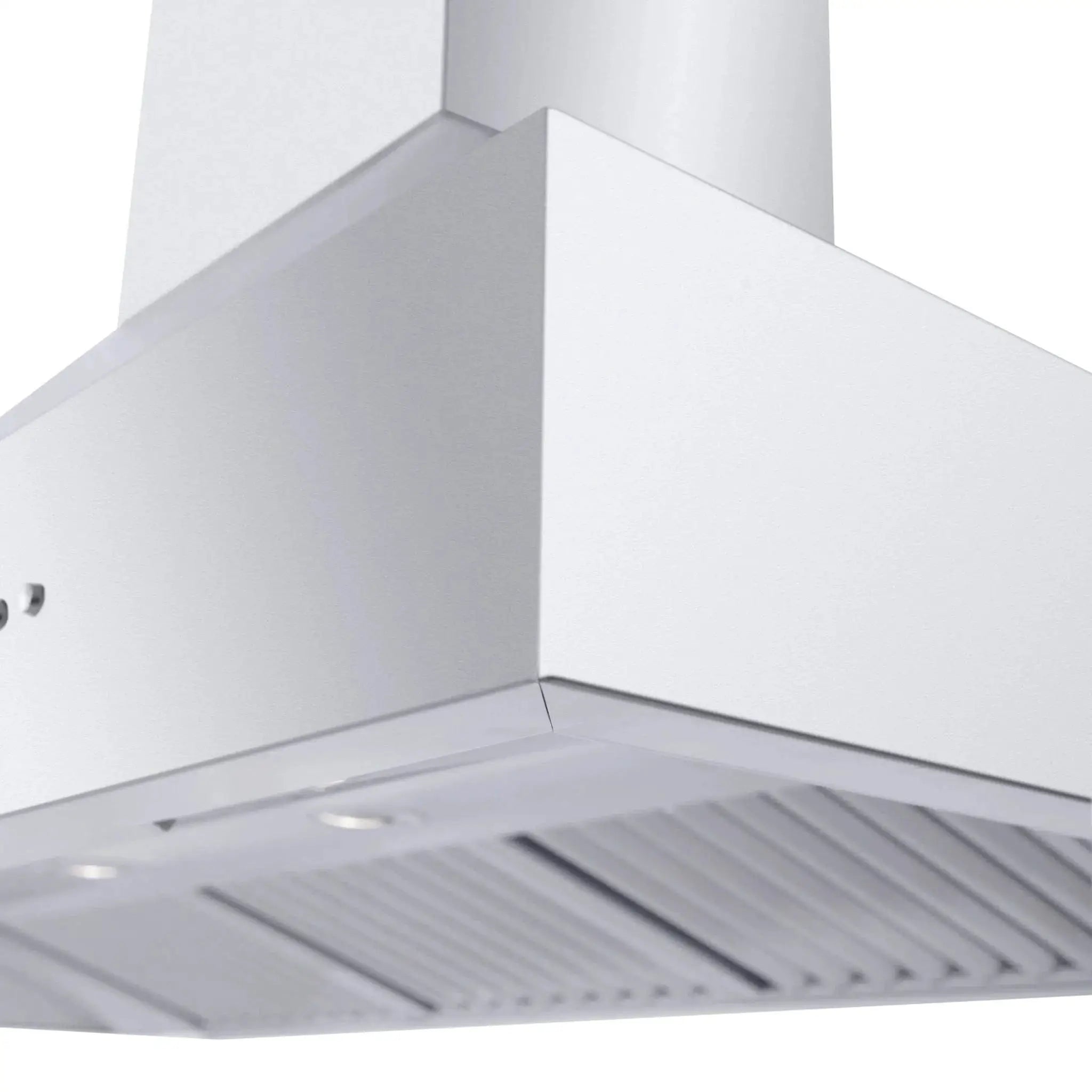 ZLINE Professional Convertible Vent Wall Mount Range Hood in Stainless Steel with Crown Molding 667CRN-48 by Farmhouse Kitchen and Bath