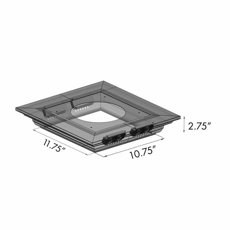 ZLINE Professional Island Mount Range Hood in Stainless Steel with Built-in CrownSound® Bluetooth Speakers 597iCRN-BT-36 by Farmhouse Kitchen and Bath