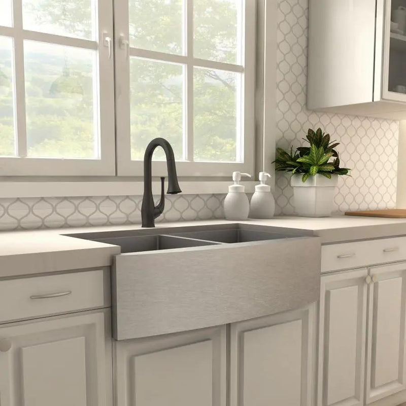 ZLINE Shakespeare Kitchen Faucet in Electric Matte Black, SHK-KF-MB by Farmhouse Kitchen and Bath