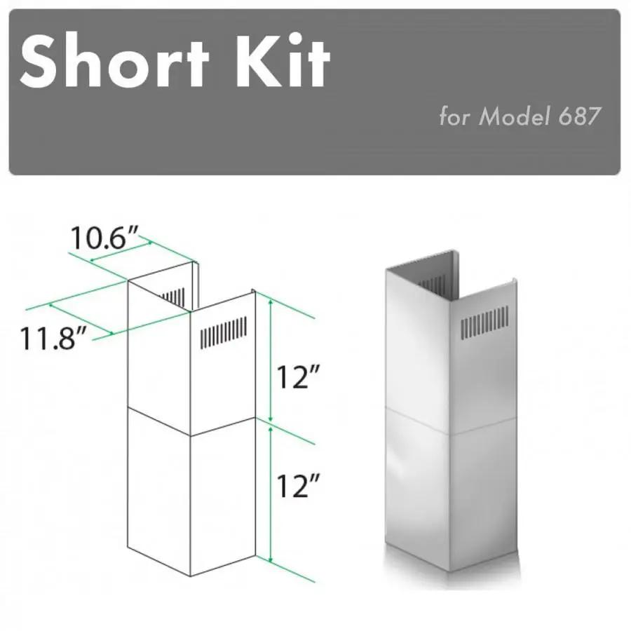 ZLINE Short Kit for 8' Ceilings, SK-696 by Farmhouse Kitchen and Bath