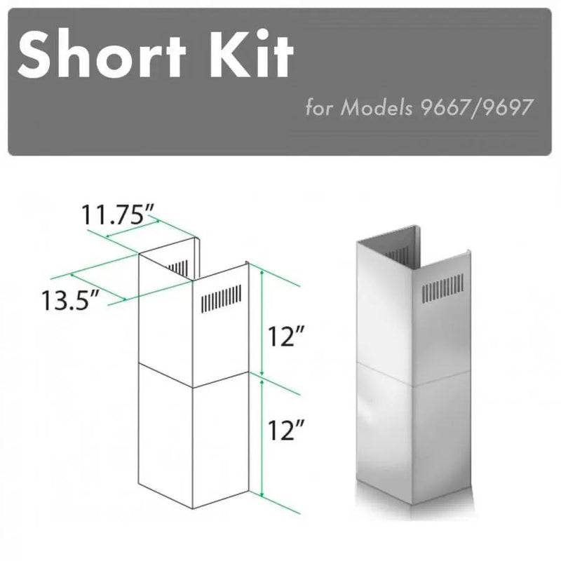 ZLINE Short Kit for 8' Ceilings, SK-9667/9697 by Farmhouse Kitchen and Bath