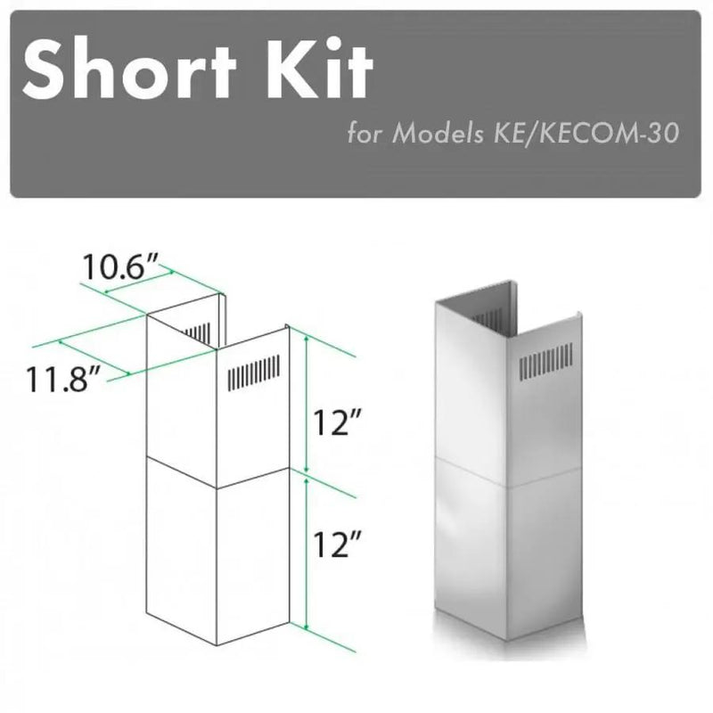 ZLINE Short Kit for 8' Ceilings, SK-KE/KECOM-30 by Farmhouse Kitchen and Bath