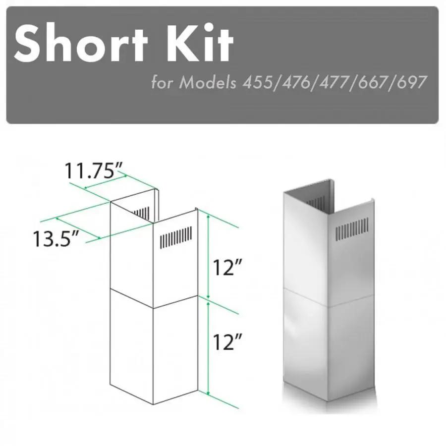 ZLINE Short Kit for 8ft. Ceilings, SK-455/476/477/667/697 by Farmhouse Kitchen and Bath