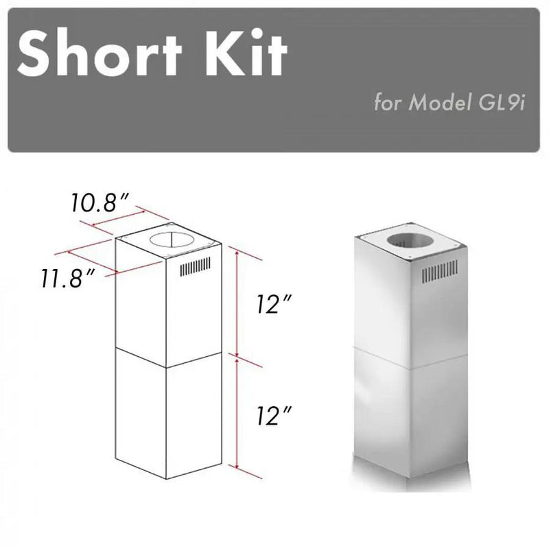 ZLINE Short Kit for Ceiling Under 8 feet ISLAND, SK-GL9i by Farmhouse Kitchen and Bath