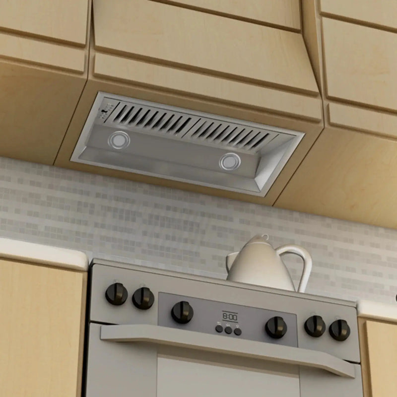 ZLINE Remote Blower Ducted Range Hood Insert in Stainless Steel 695-RD-34 by Farmhouse Kitchen and Bath