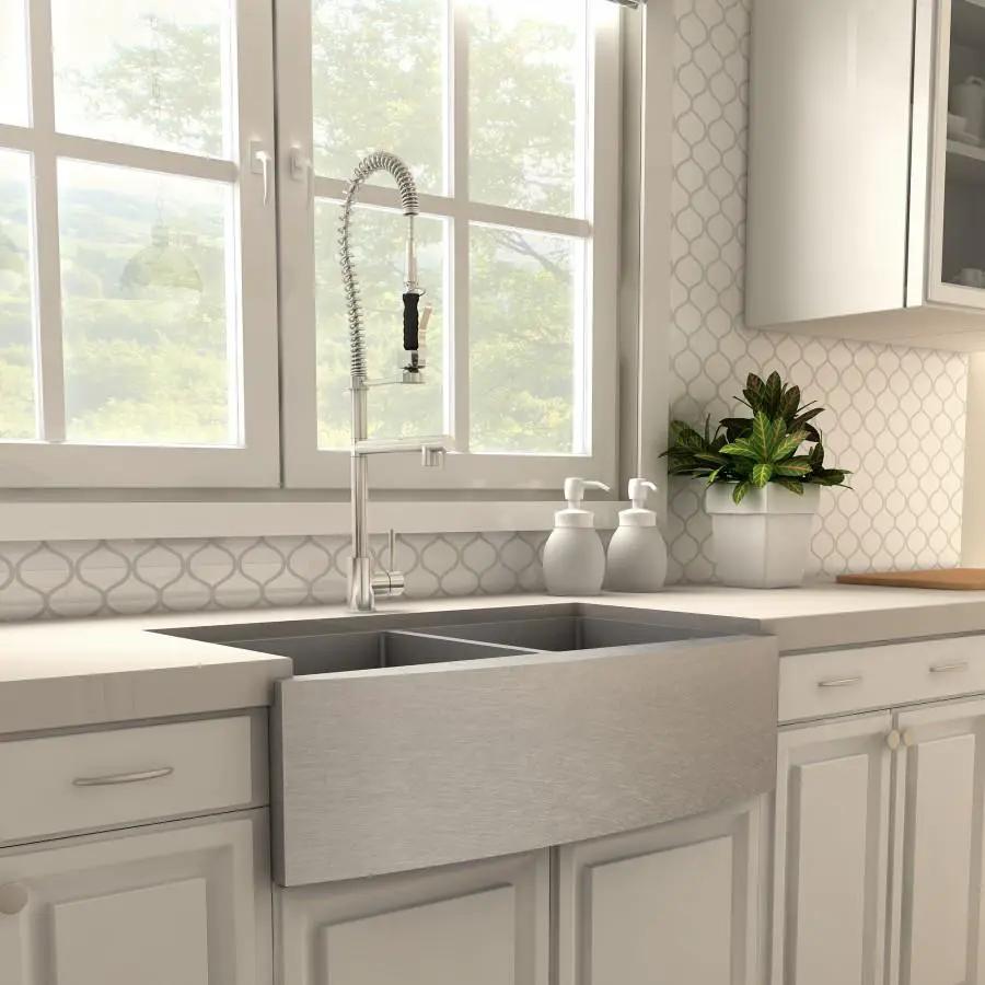 ZLINE Van Gogh Kitchen Faucet in Chrome, VNG-KF-CH by Farmhouse Kitchen and Bath
