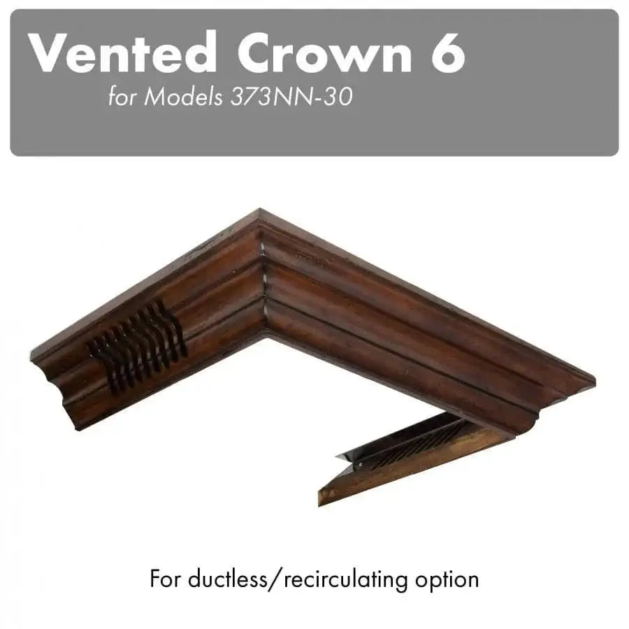 ZLINE Vented Crown Molding for Wall Mount Range Hood, CM6V-300N by Farmhouse Kitchen and Bath
