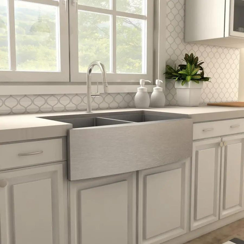 ZLINE Voltaire Kitchen Faucet, Brushed Nickel, VLT-KF-BN by Farmhouse Kitchen and Bath