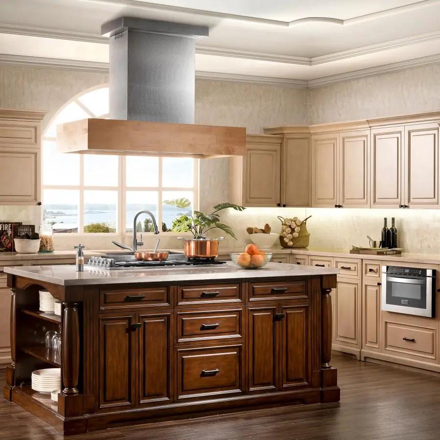 ZLINE 30" Remote Blower Wooden Island Range Hood, 681iM-RS-30-400 by Farmhouse Kitchen and Bath