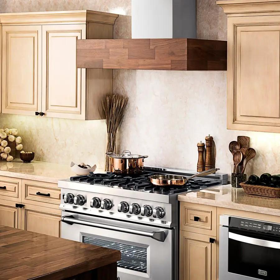 ZLINE 48" Remote Blower Wooden Wall Range Hood, 681W-RD-48 by Farmhouse Kitchen and Bath