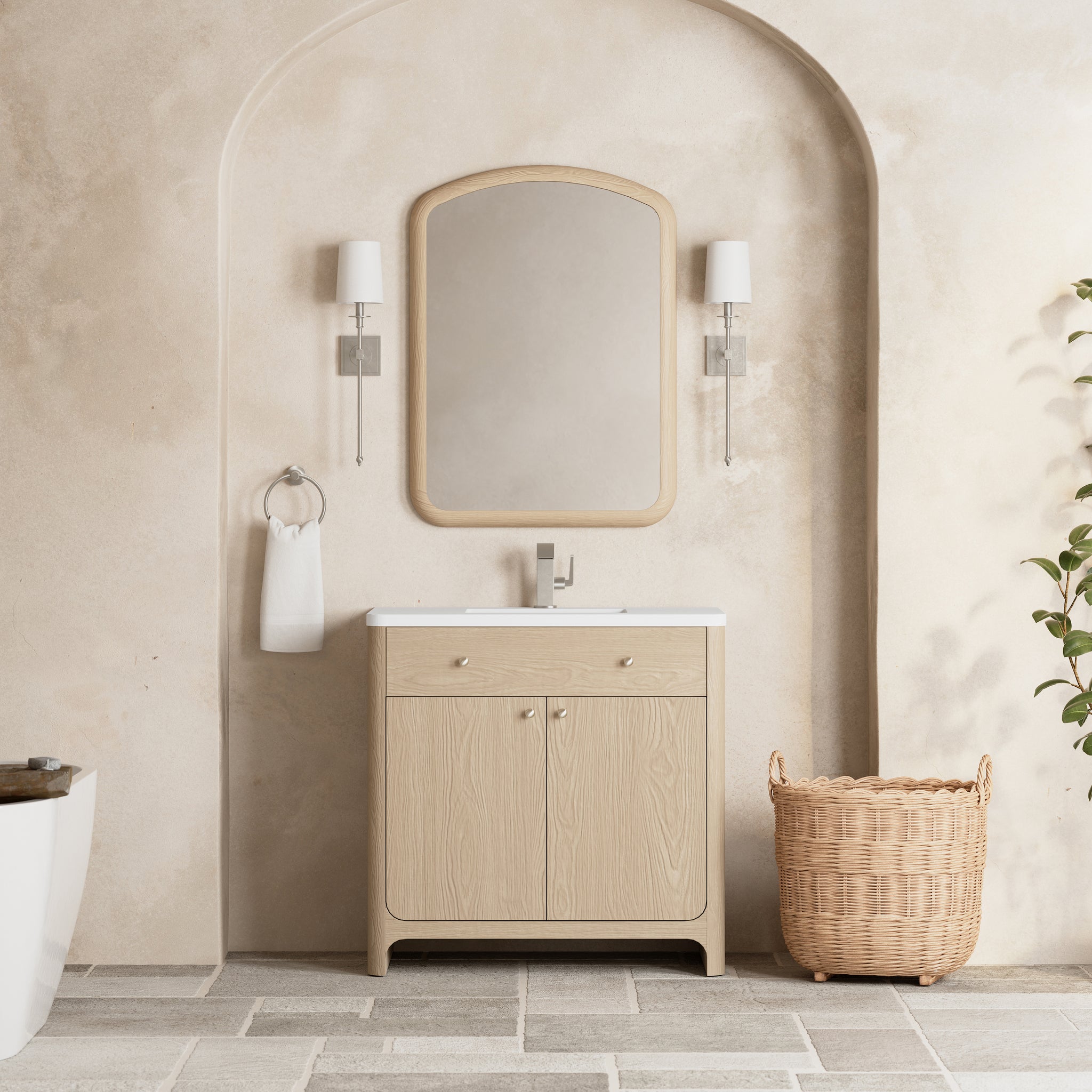 James Martin Gracyn 36" Single Bathroom Vanity, Coastal Driftwood, view 19