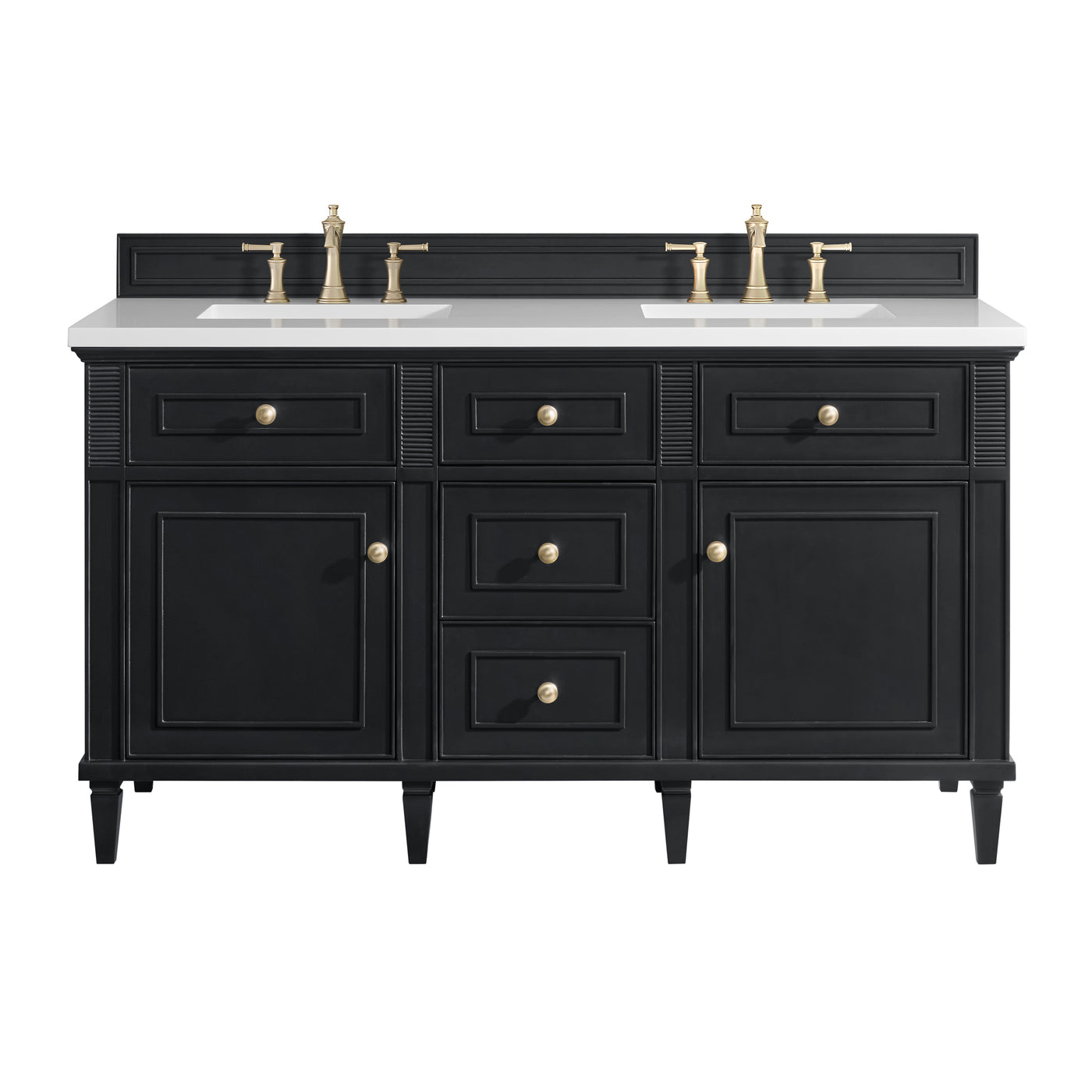 James Martin Lorelai 60" Double Bathroom Vanity, Black Onyx, view 37