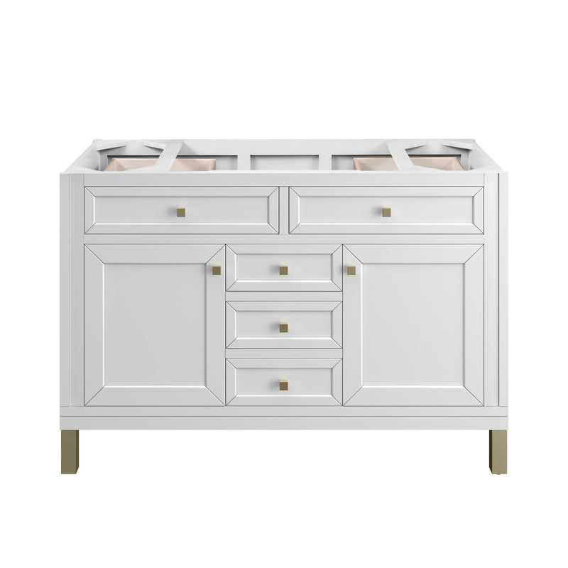 James Martin Chicago 48" Single Vanity Cabinet, Glossy White, view 4