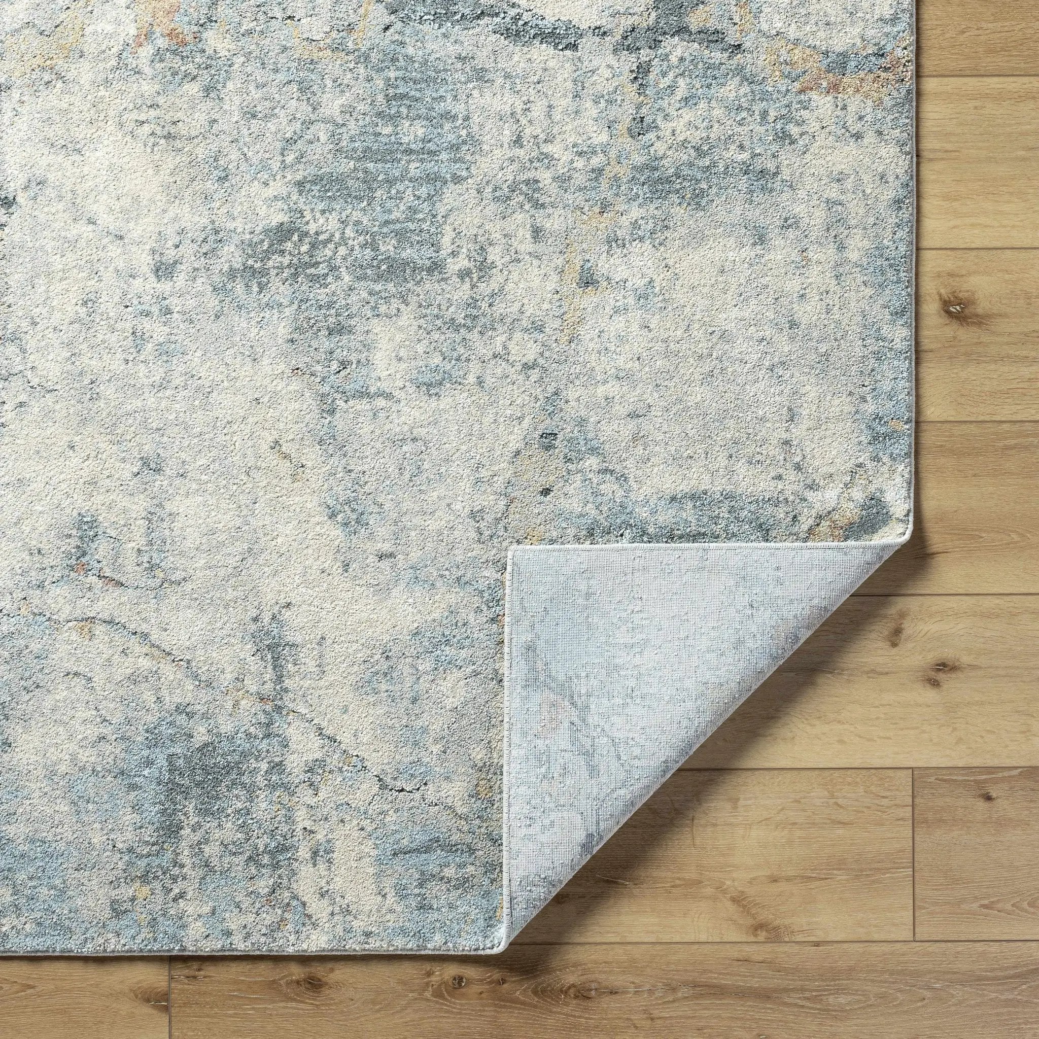 Urowo Blue Thick Luxe Rug by Boutique Rugs