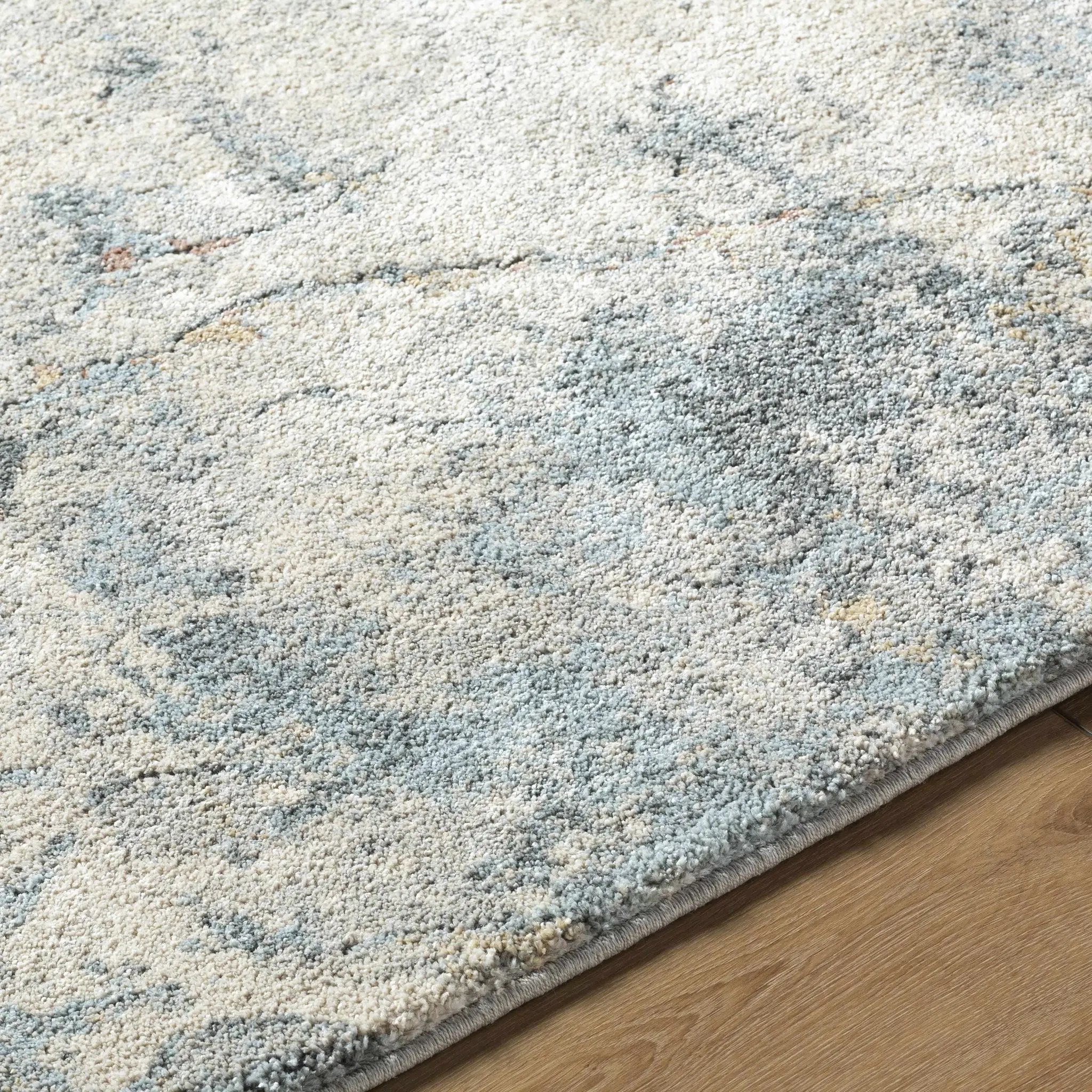 Urowo Blue Thick Luxe Rug by Boutique Rugs