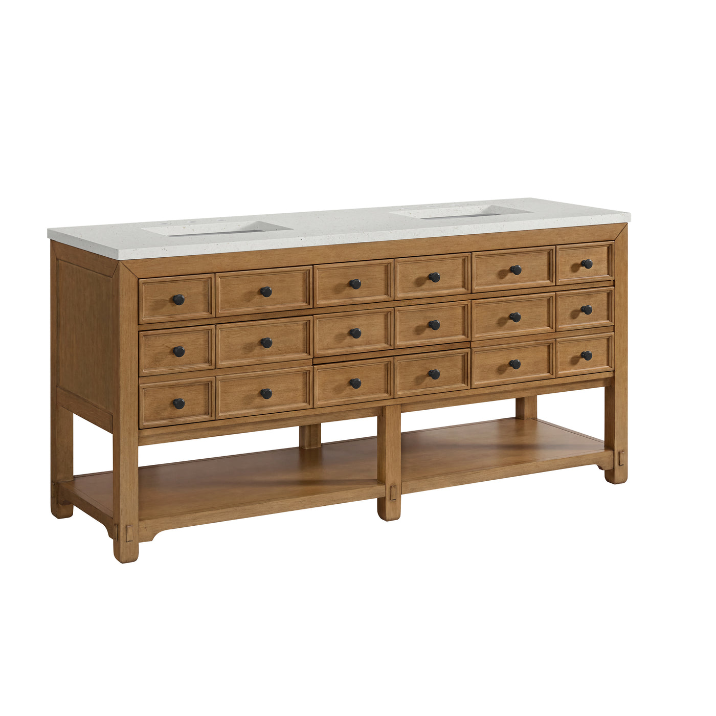James Martin Malibu 72" Double Bathroom Vanity, Amber Birch, view 37