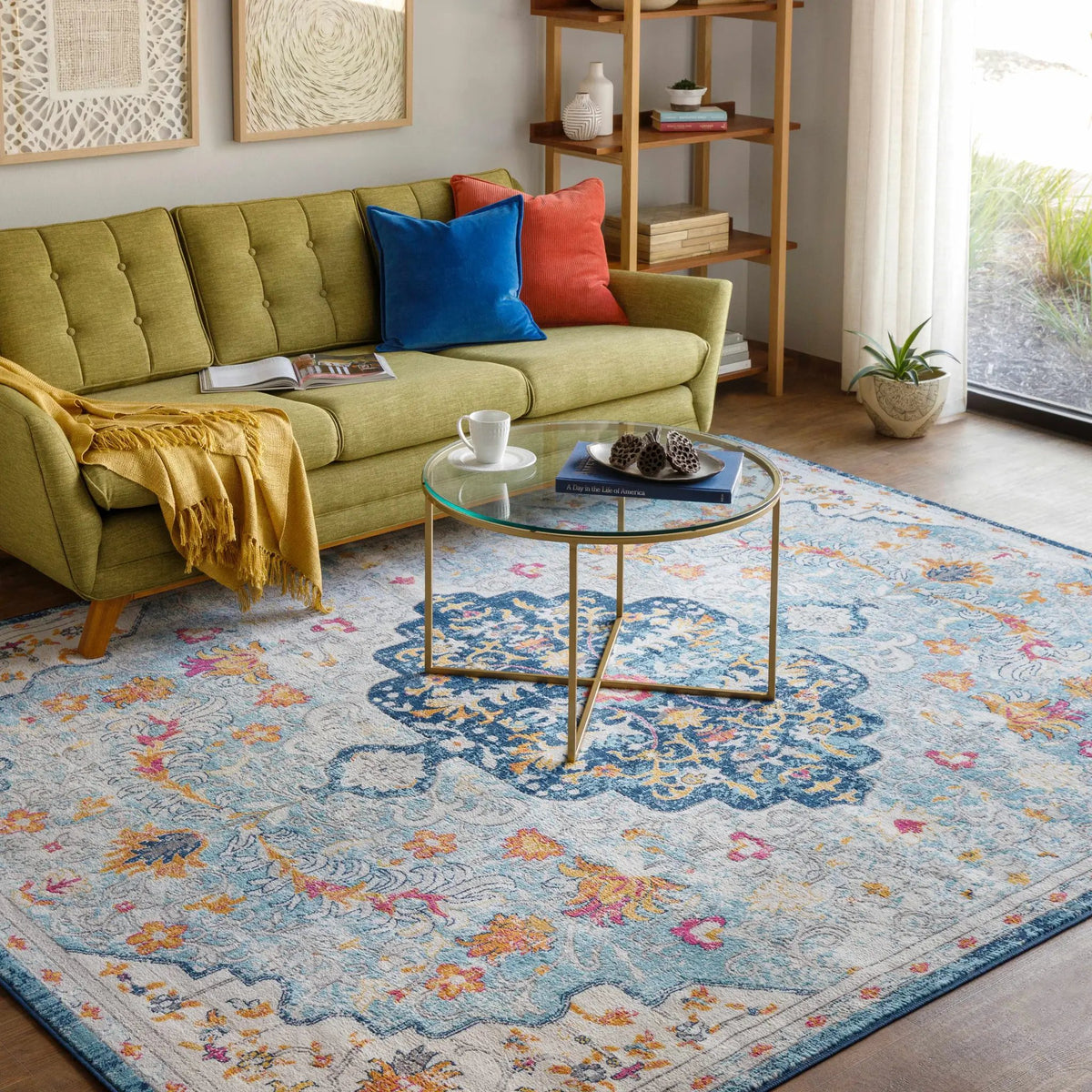 Zoar Area Rug - Clearance, installed in a room
